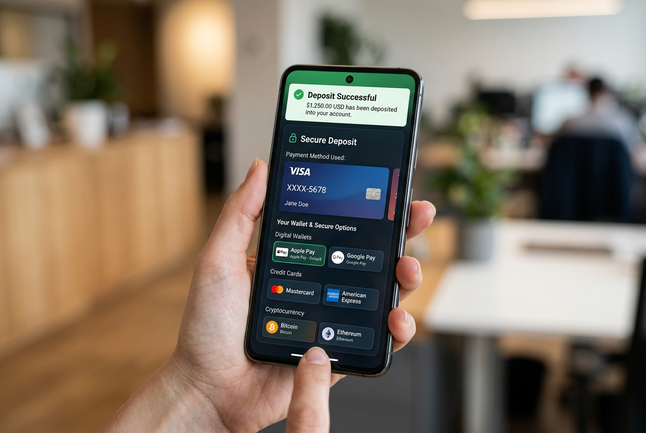 Digital payment icons displayed on a smartphone screen.